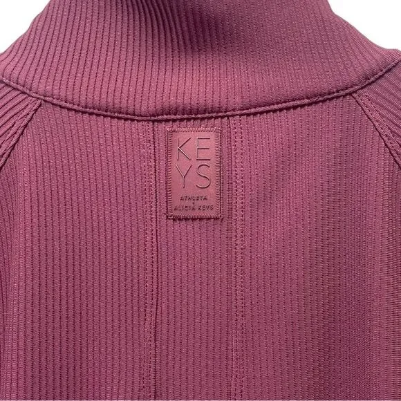 NWT Athleta x Alicia Keys Size Large Goddess Bodysuit Jumpsuit in Maroon NEW - Picture 10 of 16